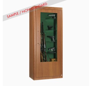 METALK ARMADIO BLINDATO REGINA 7 POSTI e 4 RIPIANI IN VETRO WOOD LINE