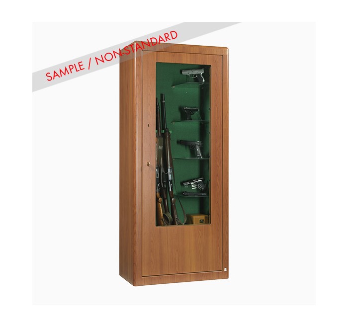 METALK ARMADIO BLINDATO REGINA 7 POSTI e 4 RIPIANI IN VETRO WOOD LINE