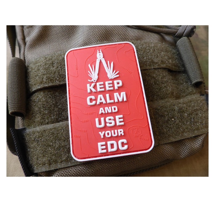 VARI PATCH PVC KEEP CALM AND USE YOUR EDC