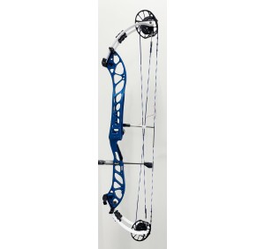 *USATO* PSE COMPOUND DOMINATOR DUO X 38  40-50  23"-29" BLU RH (destro) - cam EM2 - CABLAGGIO NUOVO