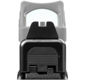 GLOCK TACCA DI MIRA ACCIAIO 5°GEN BORDO BIANCO