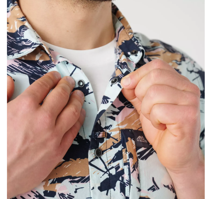 HELIKON TEX CAMICIA HAWAIIAN SHIRT ROSSO