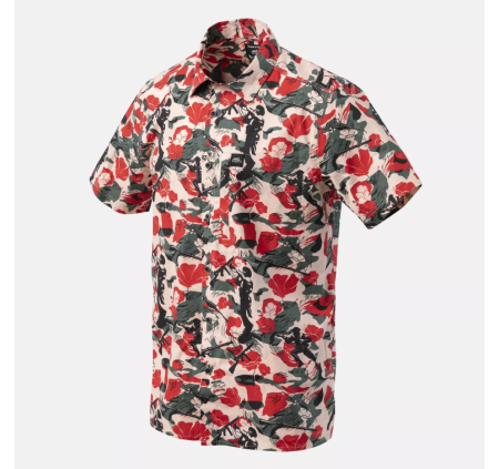 HELIKON TEX CAMICIA HAWAIIAN SHIRT ROSSO