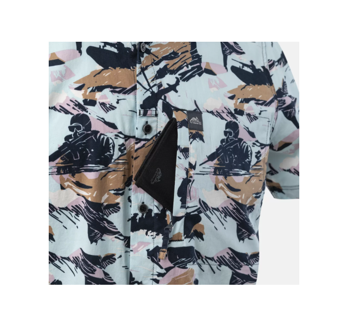 HELIKON TEX CAMICIA HAWAIIAN SHIRT DARK OPS