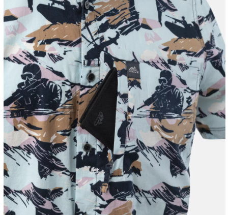 HELIKON TEX CAMICIA HAWAIIAN SHIRT DARK OPS