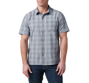 5.11 CAMICIA 71217 NATE A MANICA CORTA MORTAR PLAID