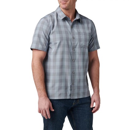 5.11 CAMICIA 71217 NATE A MANICA CORTA MORTAR PLAID
