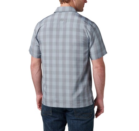 5.11 CAMICIA 71217 NATE A MANICA CORTA MORTAR PLAID