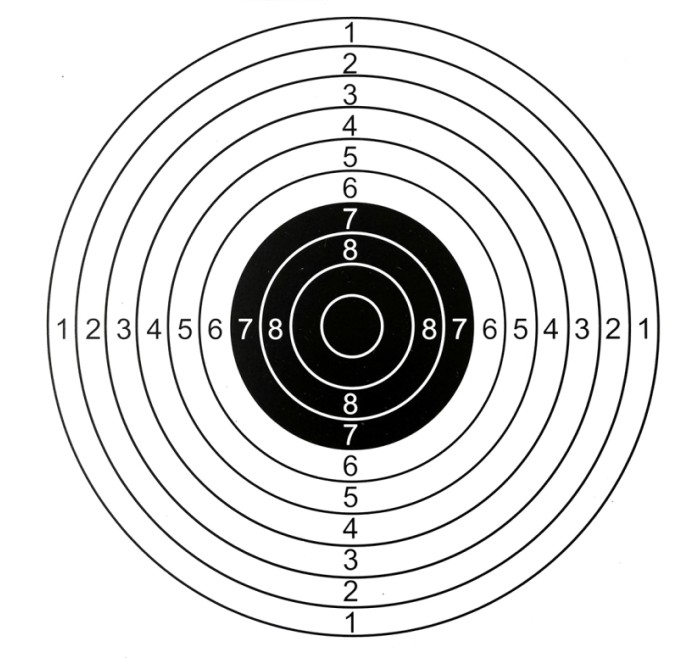 GAMO/SC/UMAREX CENTRI CARTONCINO PER CARABINA A/C 14x14 *conf. 100pz.*
