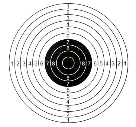 GAMO/SC/UMAREX CENTRI CARTONCINO PER CARABINA A/C 14x14 *conf. 100pz.*