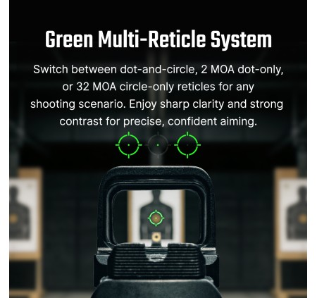 OSIGHT GREEN DOT SE MULTIRETICOLO 2/32MOA