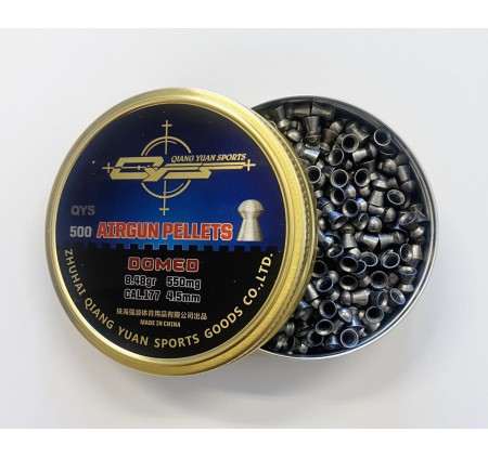 QIANG YUAN SPORTS PIOMBINO DIABOLO DOMED Cal. 4,5mm 8,48gr *Conf. 500pz*