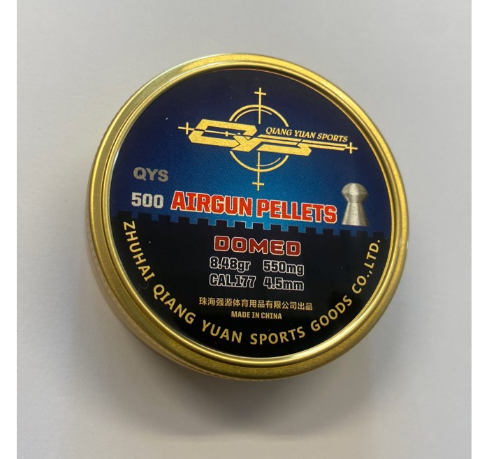 QIANG YUAN SPORTS PIOMBINO DIABOLO DOMED Cal. 4,5mm 8,48gr *Conf. 500pz*