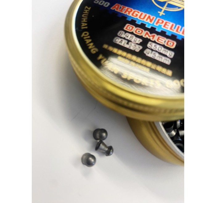 QIANG YUAN SPORTS PIOMBINO DIABOLO DOMED Cal. 4,5mm 8,48gr *Conf. 500pz*