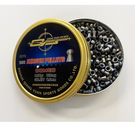 QIANG YUAN SPORTS PIOMBINO DIABOLO DOMED Cal. 4,5mm 9,56gr *Conf. 500pz*