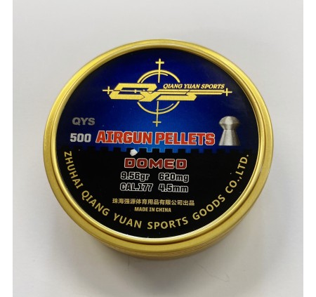 QIANG YUAN SPORTS PIOMBINO DIABOLO DOMED Cal. 4,5mm 9,56gr *Conf. 500pz*