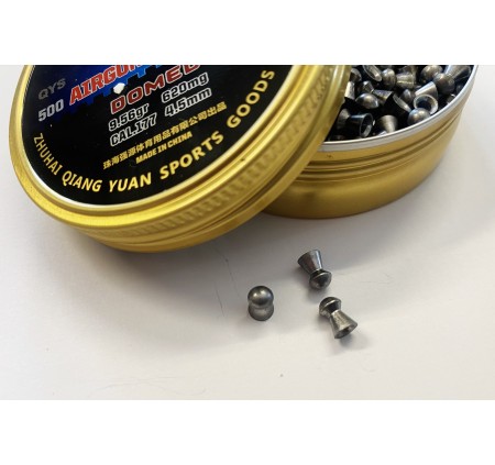 QIANG YUAN SPORTS PIOMBINO DIABOLO DOMED Cal. 4,5mm 9,56gr *Conf. 500pz*