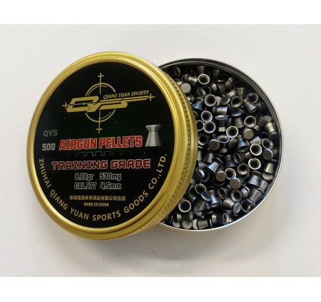 QIANG YUAN SPORTS PIOMBINO DIABOLO TESTA PIATTA Cal. 4,5mm 8,18gr *Conf. 500pz*