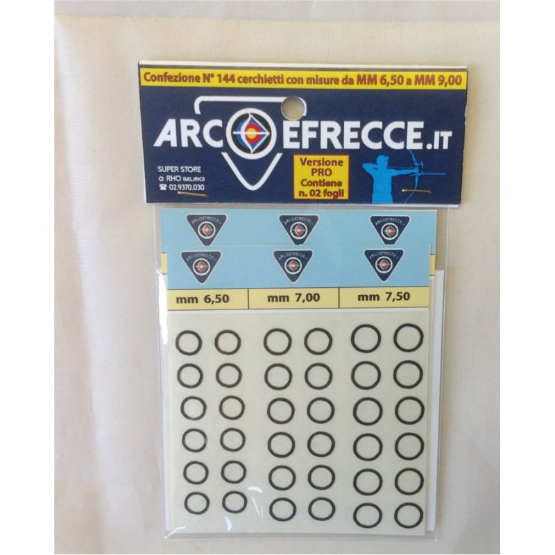 BEST ARCHERY KIT CERCHIETTI ADESIVI VERSIONE PRO