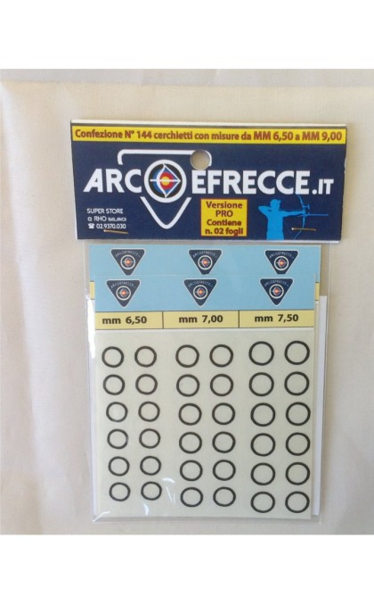 BEST ARCHERY KIT CERCHIETTI ADESIVI VERSIONE PRO