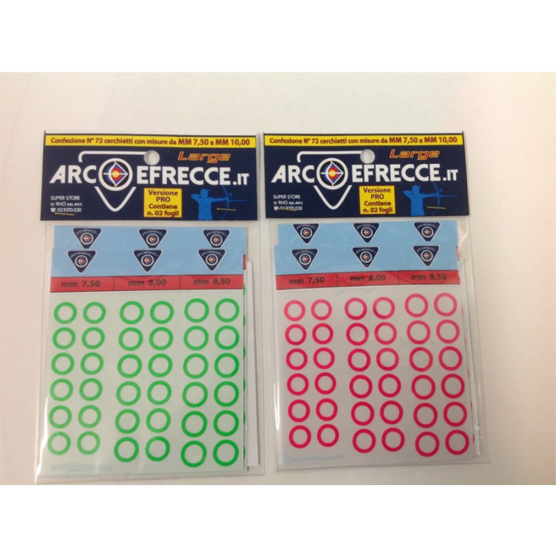 BEST ARCHERY KIT CERCHIETTI ADESIVI VERSIONE PRO LARGE