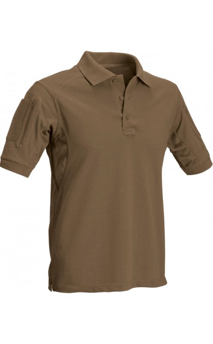 DEFCON5 POLO TACTICAL MANICA CORTA CON TASCHE COYOTE BROWN