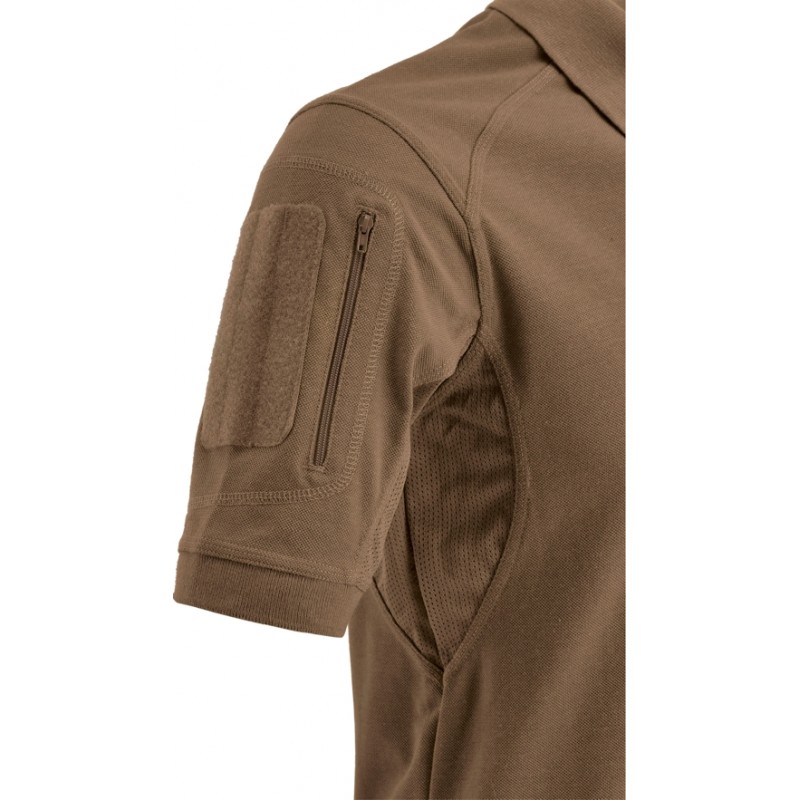 DEFCON5 POLO TACTICAL MANICA CORTA CON TASCHE COYOTE BROWN