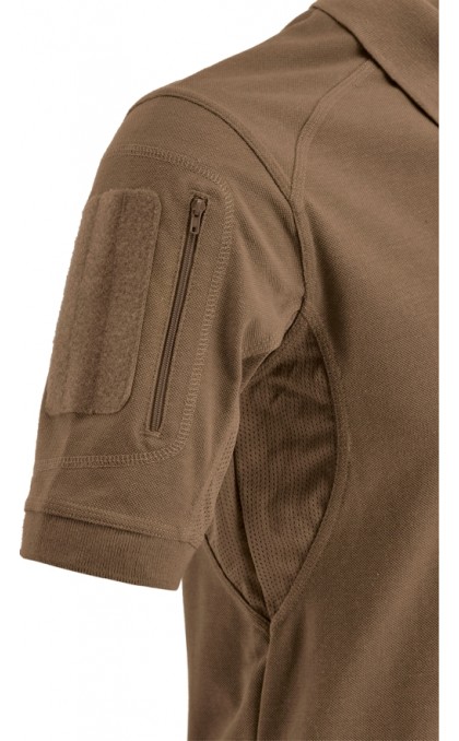 DEFCON5 POLO TACTICAL MANICA CORTA CON TASCHE COYOTE BROWN