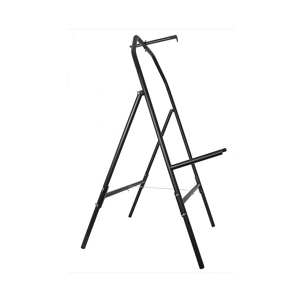 Set 2 Cavalletti da Lavoro Pieghevoli max 250Kg in Acciaio 99,5x50x76 cm Neri e Gialli