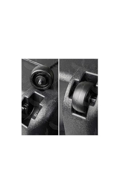 PLANO BAULE CON RUOTE NERO