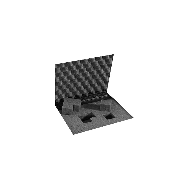 PLASTICA PANARO VALIGIA RIGIDA Mod MAX 520S 57,4x36,1x22,5 cm NERA CON SPUGNA CUBETTATA