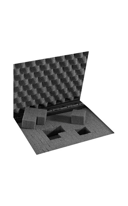PLASTICA PANARO VALIGIA RIGIDA Mod MAX 520S 57,4x36,1x22,5 cm NERA CON SPUGNA CUBETTATA