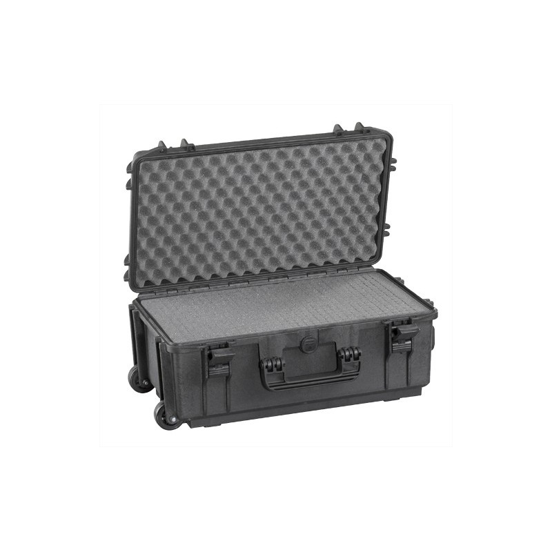 PLASTICA PANARO VALIGIA/TROLLEY MAX520STR NERA CON SPUGNE CUBETTATE