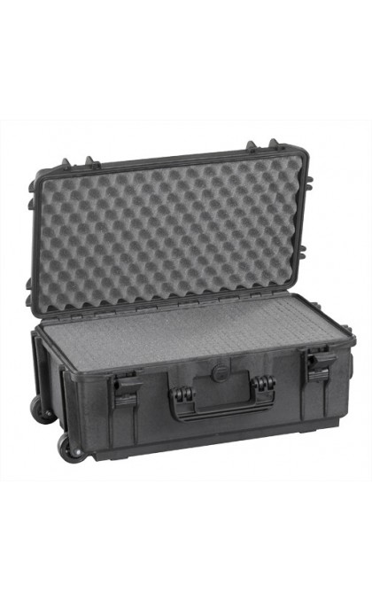 PLASTICA PANARO VALIGIA/TROLLEY MAX520STR NERA CON SPUGNE CUBETTATE