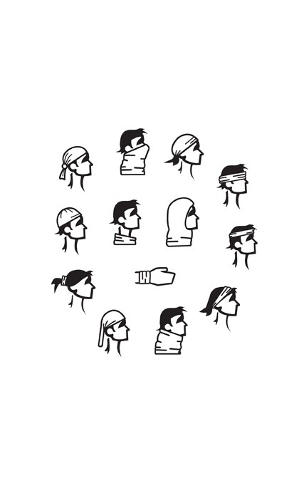 ZAN MOTLEY TUBE SCIARPA/PASSAMONTAGNA