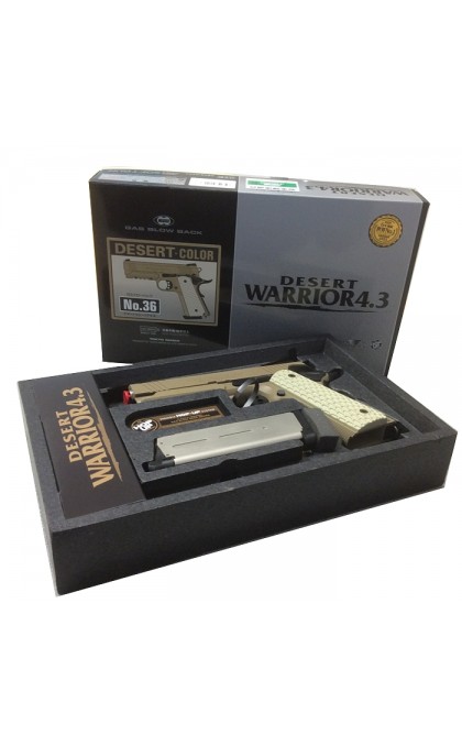 MARUI PISTOLA SOFTAIR GAS BLOWBACK DESERT WARRIOR 4.3
