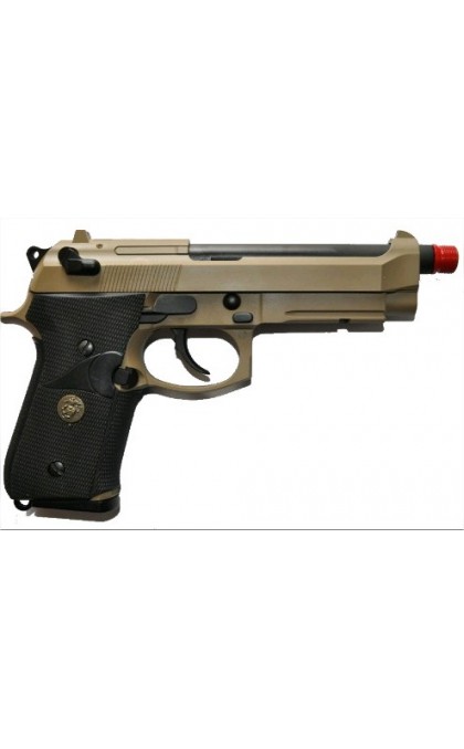 WE PISTOLA SOFTAIR A GAS M9A1 MARINE TAN