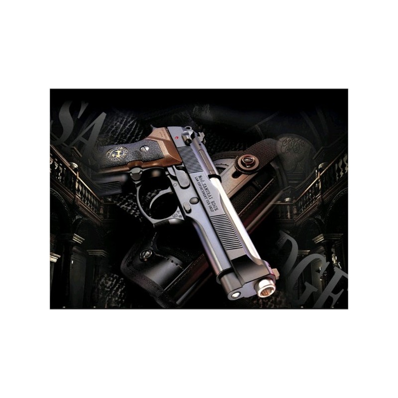 WE PISTOLA SOFTAIR A GAS SAMURAI EDGE BIOHAZARD BLACK