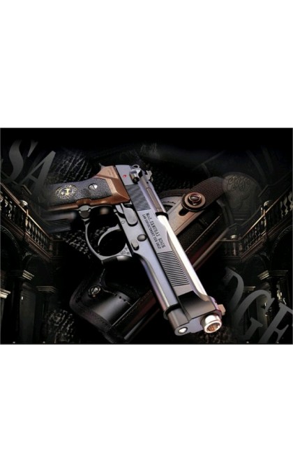 WE PISTOLA SOFTAIR A GAS SAMURAI EDGE BIOHAZARD BLACK