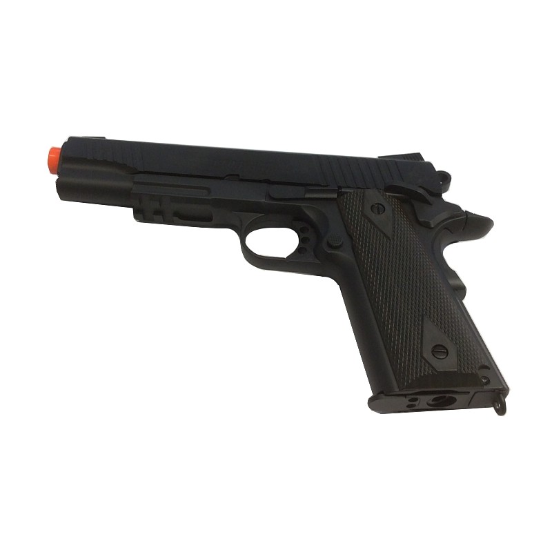 CYBERGUN PISTOLA SOFTAIR CO2 COLT 1911 RAIL GUN NERA SCARRELLANTE