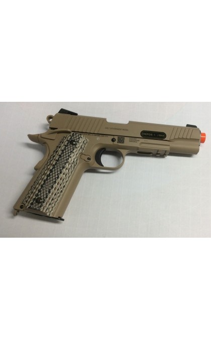 CYBERGUN PISTOLA SOFTAIR CO2 COLT M45A1 SCARRELLANTE TAN