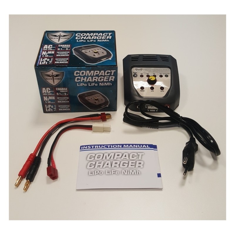 BLACK STORM CARICA BATTERIE LIPO/LIFE/NiMh