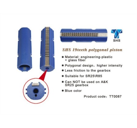 SHS PISTONE POLIGONALE 19 DENTI RINFORZATO 