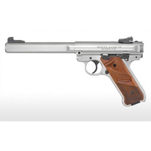 RUGER PISTOLA MKIV COMPETITION 6.7/8" INOX CAL .22LR