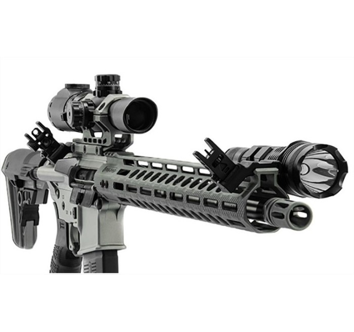 UTG MIRINO POSTERIORE FLIP UP INCLINATO 45° PER AR15 PICATINNY