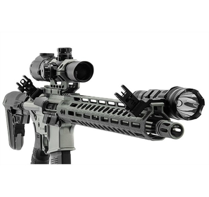 UTG MIRINO ANTERIORE FLIP UP INCLINATO 45-¦ PER AR15 PICATINNY