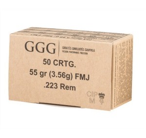 GGG CARTUCCE CAL. 223REM 55grs FMJ *Conf. da 50pz* 