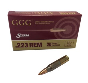 GGG CARTUCCE CAL. 223REM 69grs MATCHKING HPBT *Conf. da 20pz* 