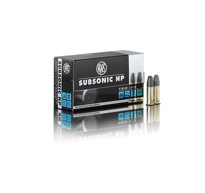 RWS CARTUCCE CAL .22LR SUBSONIC FORATA 40grs *Conf. da 50pz* 