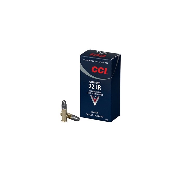 CCI CARTUCCE CAL. .22LR QUIET 22 RN 40grs *Conf. 50pz* 